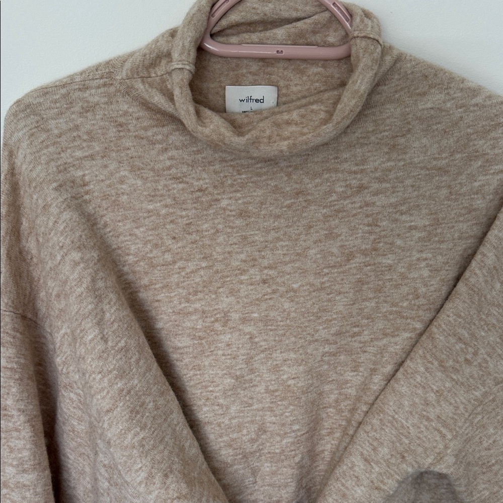 Wilfred Women's Tan Tie Up Sweater